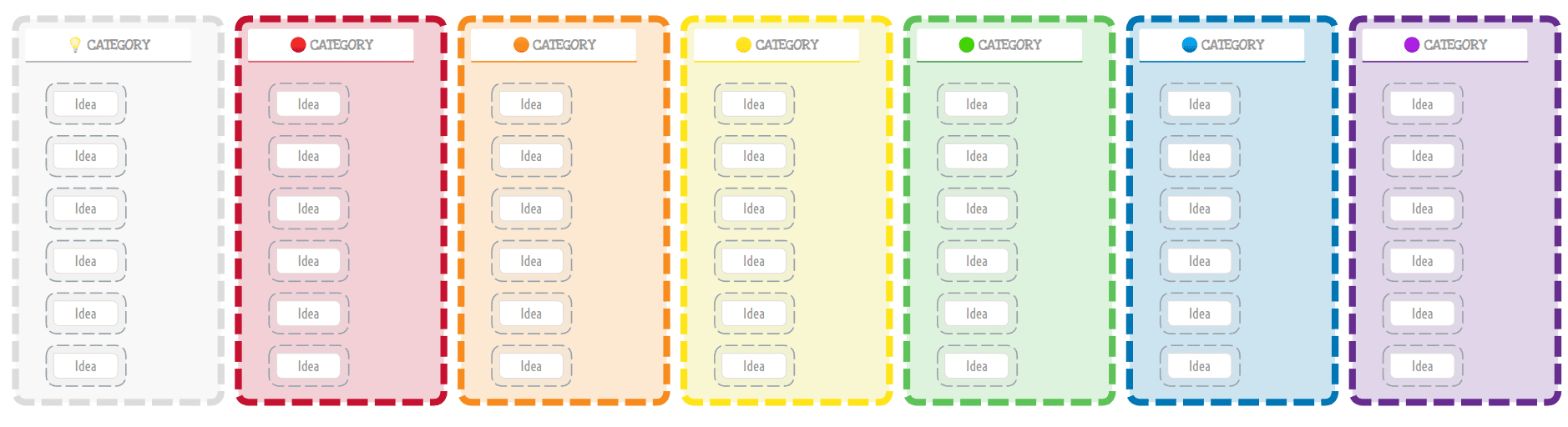 brainwriting template for brainstorming