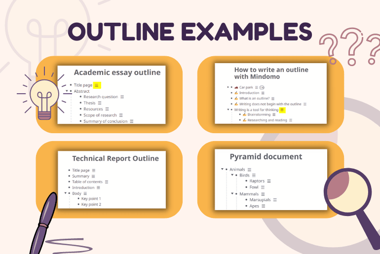 Outline examples