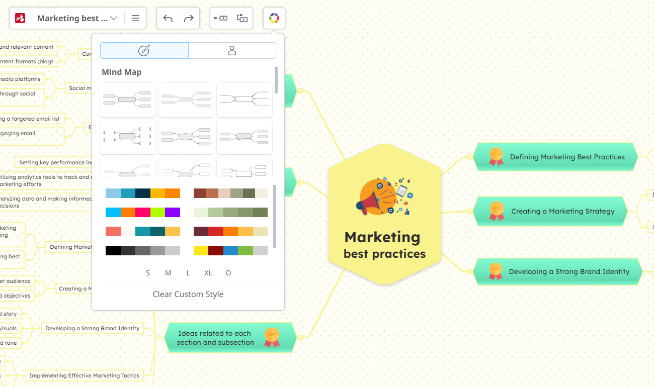 Mulquatro mind maps customization themes