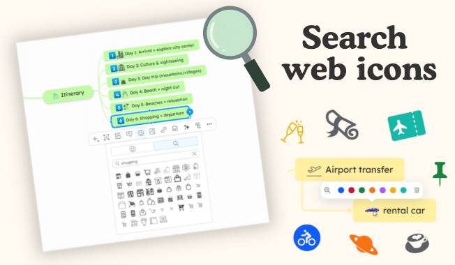 🔍 New feature: search & customize web icons