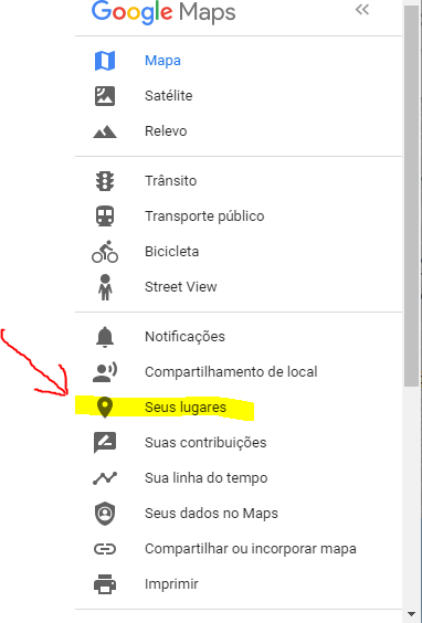 Acesse "seus lugares"
