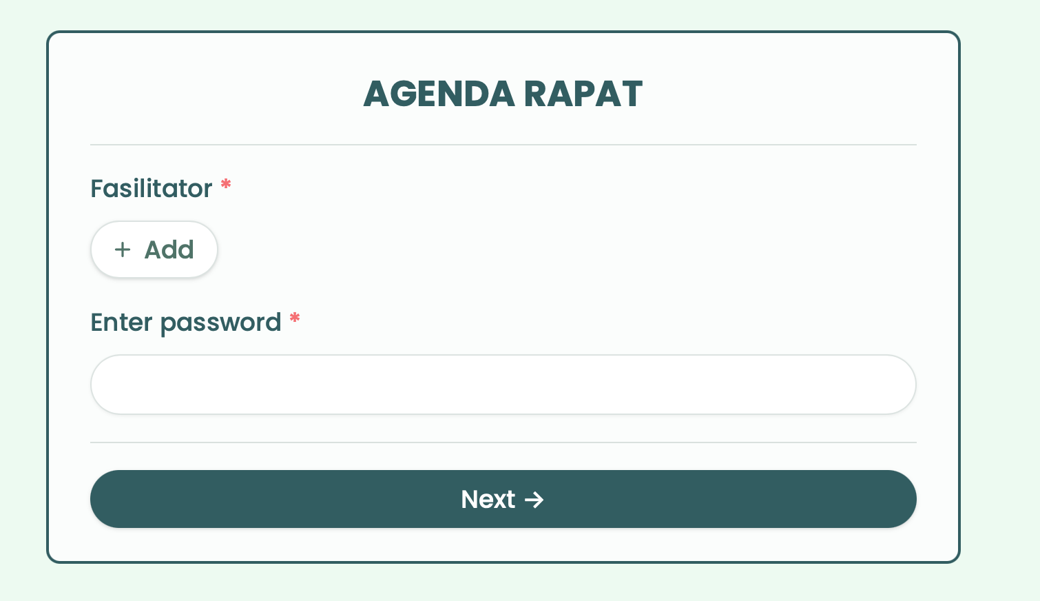 Login Agenda Rapat