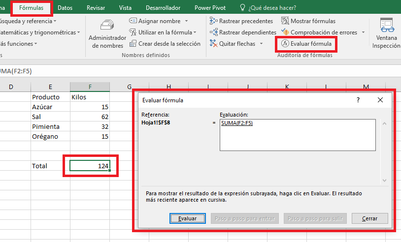 permite comprobar los errores (si, tal como la opción anterior), pero, esta búsqueda es de manera manual, nos despliega la fó