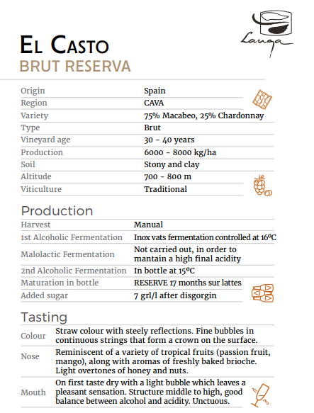 Reyes de Aragon Cava Reserva Brut