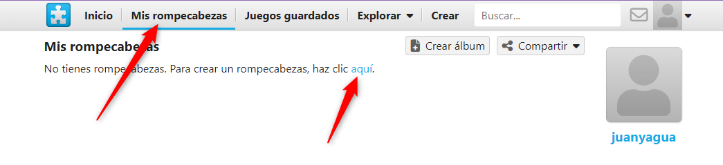 Crea tu primer rompecabezas