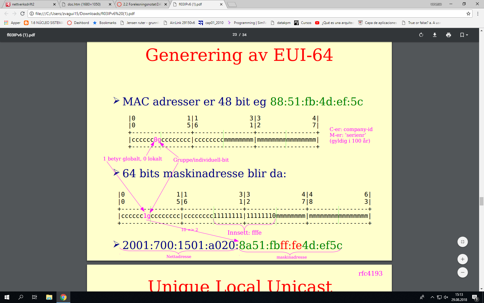 3.19 generering av EUI-64