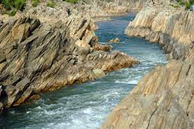 Water/Weathering: The flowing of water through a river, ocean waves or even rain, shapes landforms. When water freezes then t