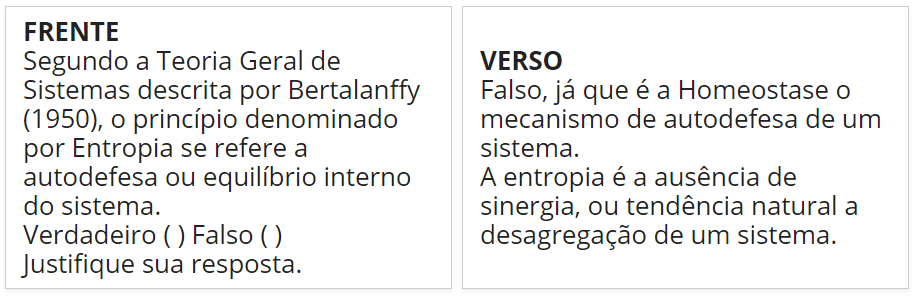 Verdadeiro ou Falso