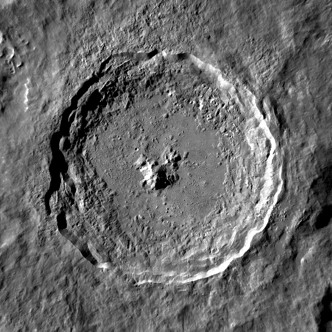 The Moon is covered by impact craters of all sizes. NO erosion, except for surface creep and wear caused by recent impacts be