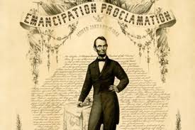 Emancipation proclamation released on January 1st, 1863, recognized slaves as freemen that were within the rebellious states.