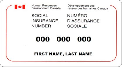 SOCIAL INSURANCE NUMBER