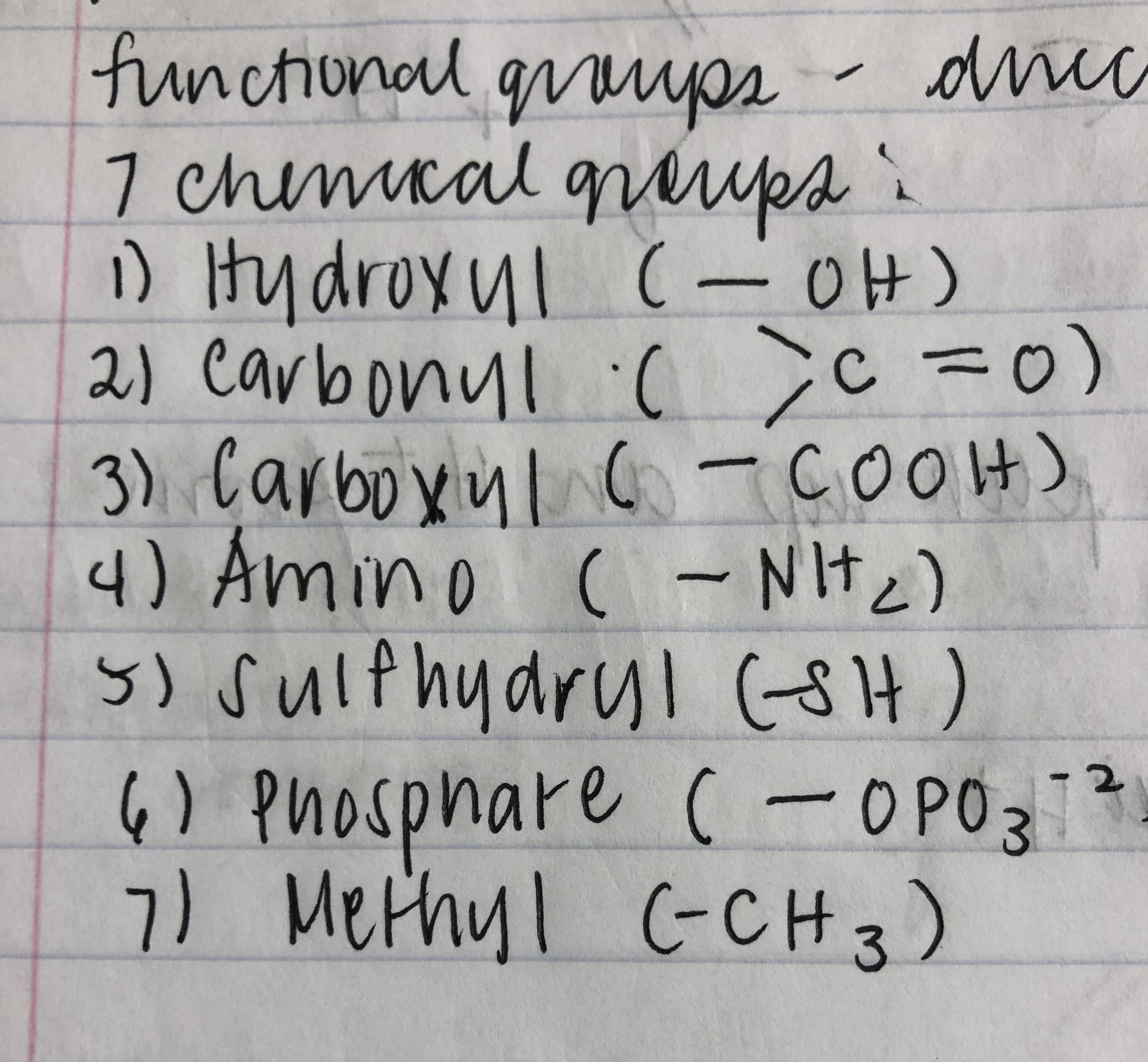 Functional Groups