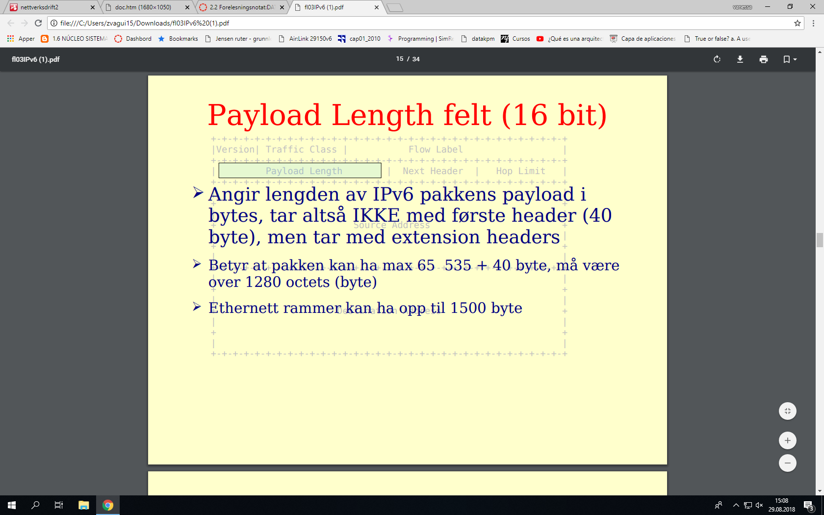 3.11 Payload Length felt (16bit)