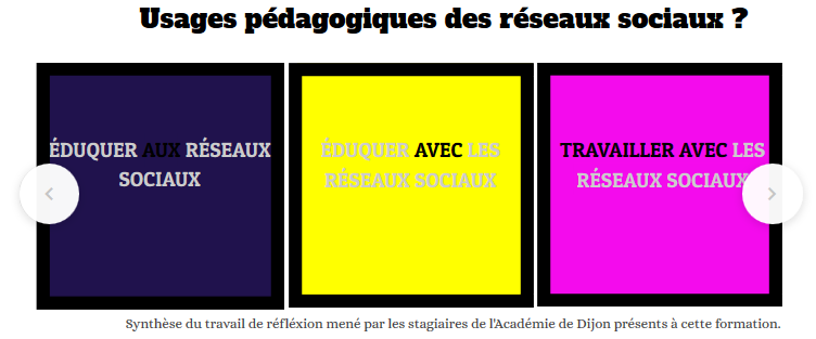 3 axes possibles