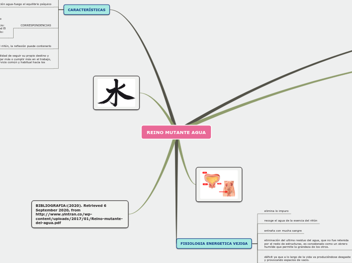 REINO MUTANTE AGUA - Mapa Mental