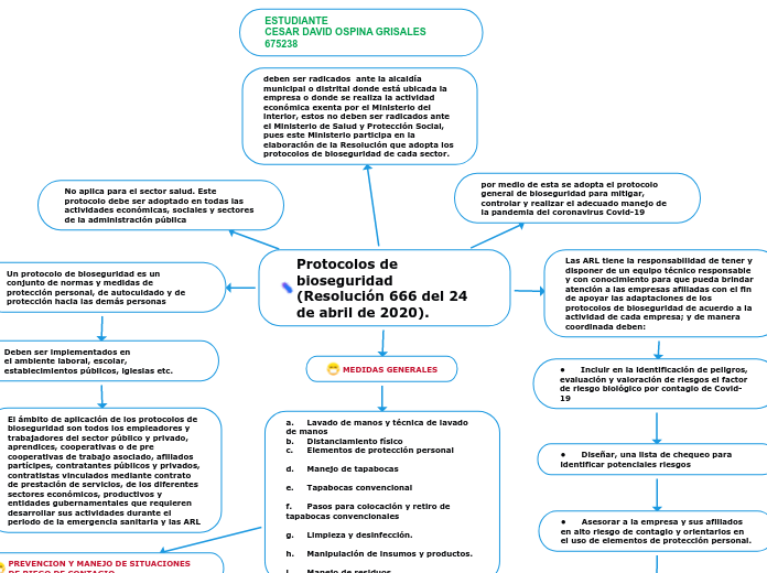 Protocolos de bioseguridad
(Resolución ...- Mapa Mental