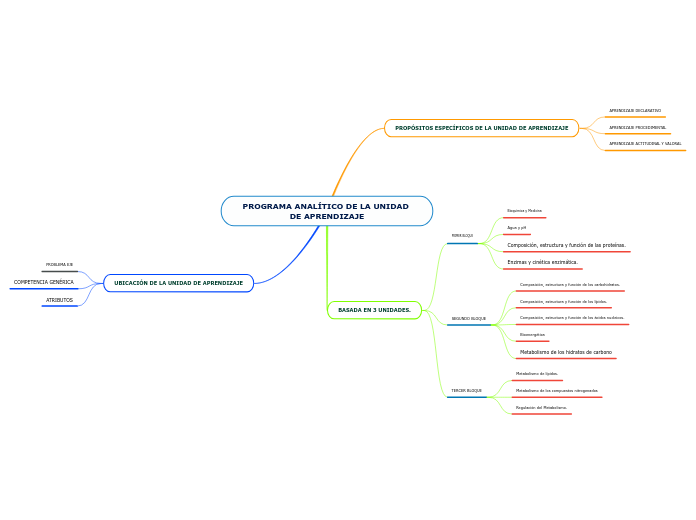 PROGRAMA ANALÍTICO DE LA UNIDAD DE APRE...- Mapa Mental