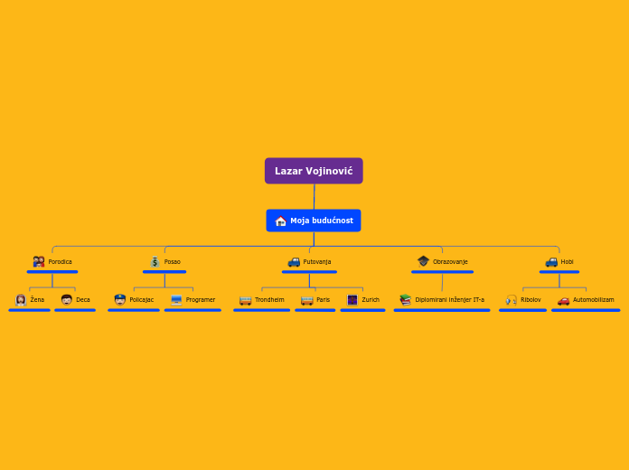 Lazar Vojinović - Mind Map