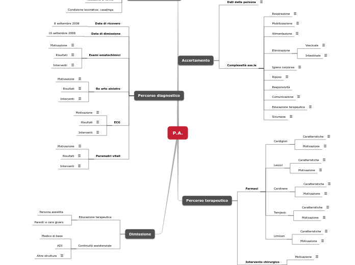 P.A. - Mappa Mentale