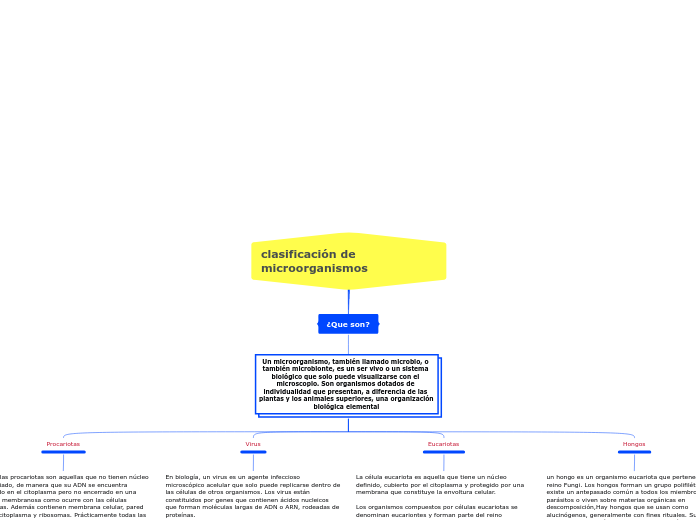 clasificación de             microorganismos