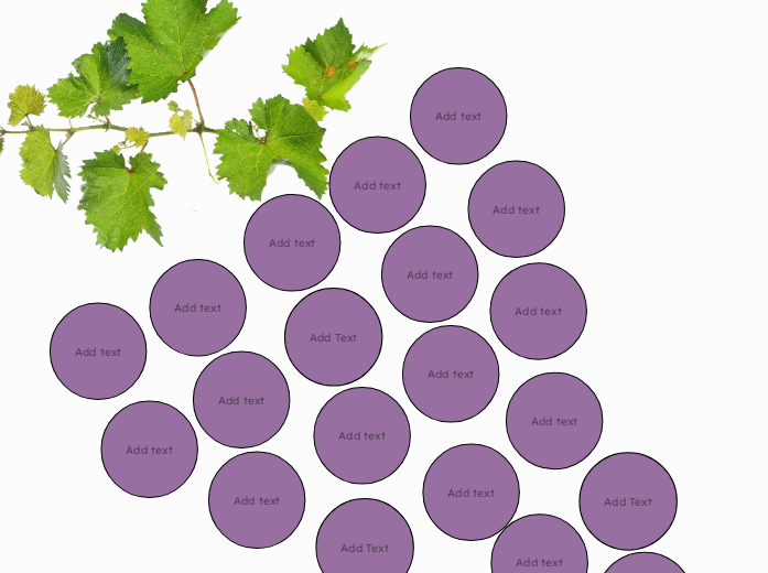 Grapes brainstorming template