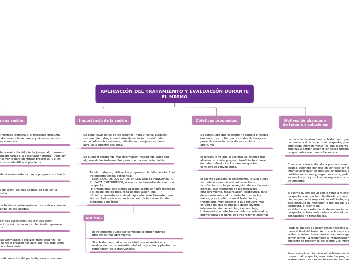 APLICACIÓN DEL TRATAMIENTO Y EVALUACIÓN DURANTE
EL MISMO