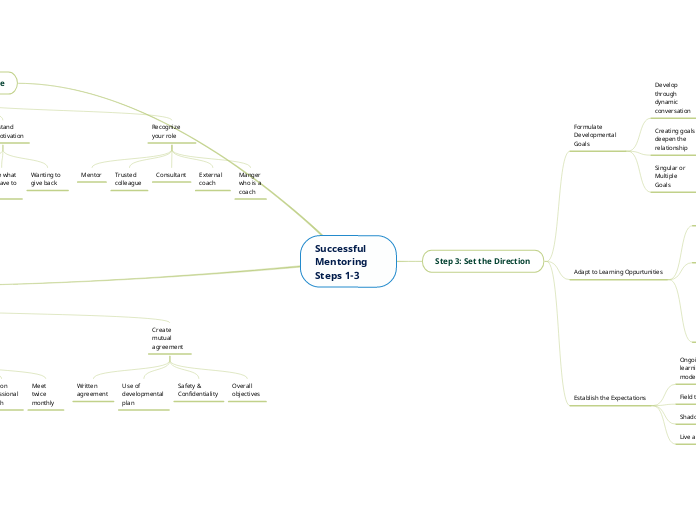 Successful Mentoring Steps 1-3