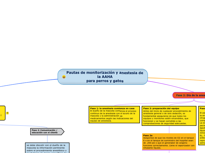 Pautas de monitorización y anestesia de...- Mapa Mental