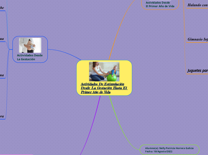 Actividades De Estimulación
Desde La Gestación Hasta El 
Primer Año de Vida