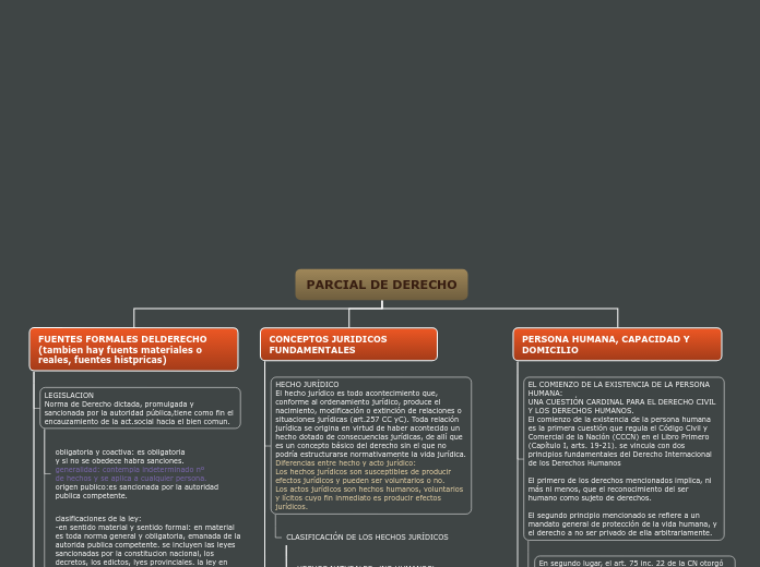 PARCIAL DE DERECHO - Mapa Mental