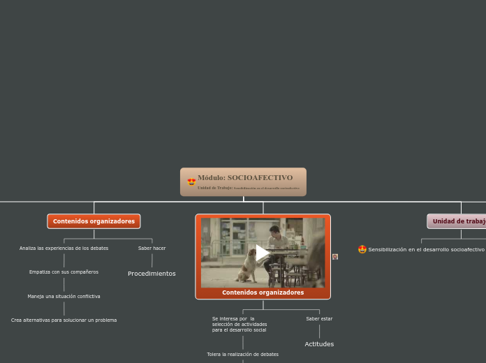 Módulo: SOCIOAFECTIVO
Unidad de Trabajo...- Mapa Mental