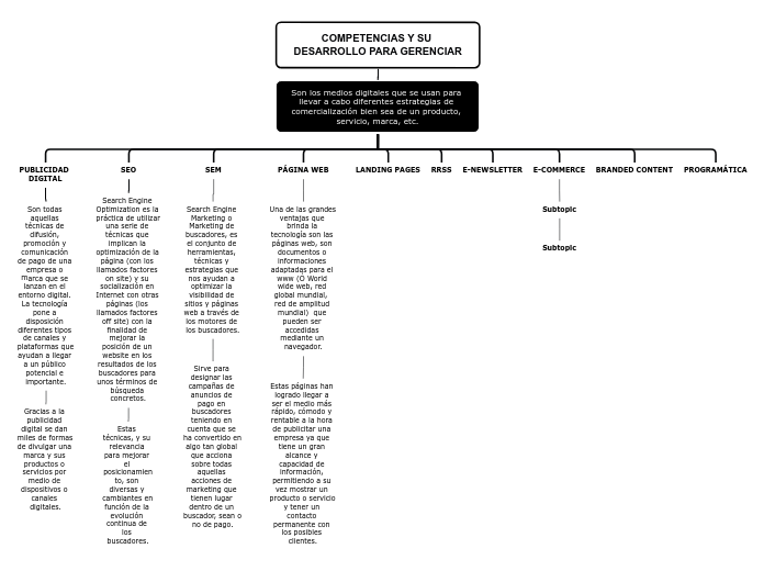 COMPETENCIAS Y SU DESARROLLO PARA GEREN...- Mapa Mental