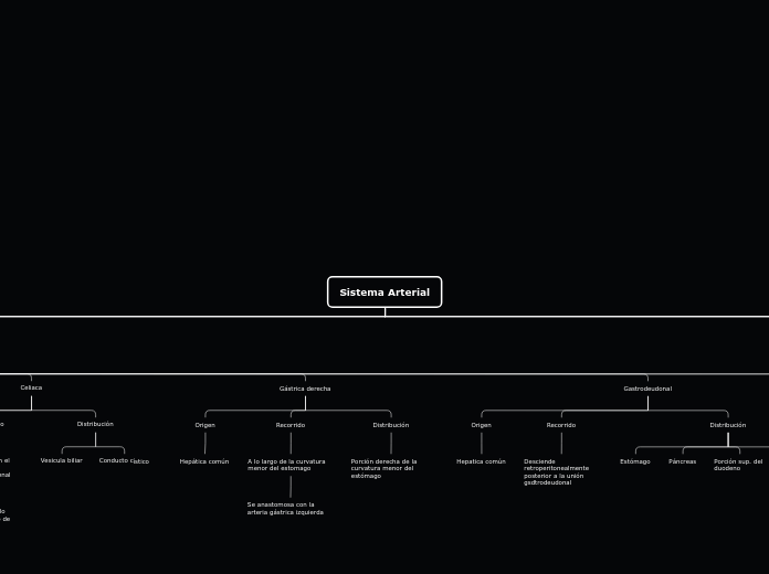 Sistema Arterial - Mapa Mental