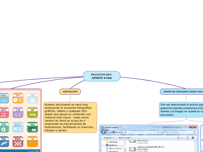 IMAGENES QUE ADMITE WORD