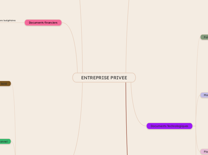 ENTREPRISE PRIVEE - Carte Mentale