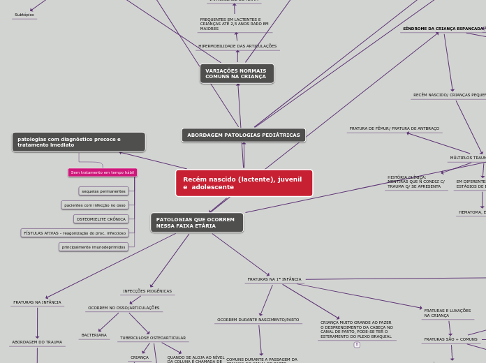 Mapa mental_Abordagem patologias pediátricas_Raiklany de Souza Almeida