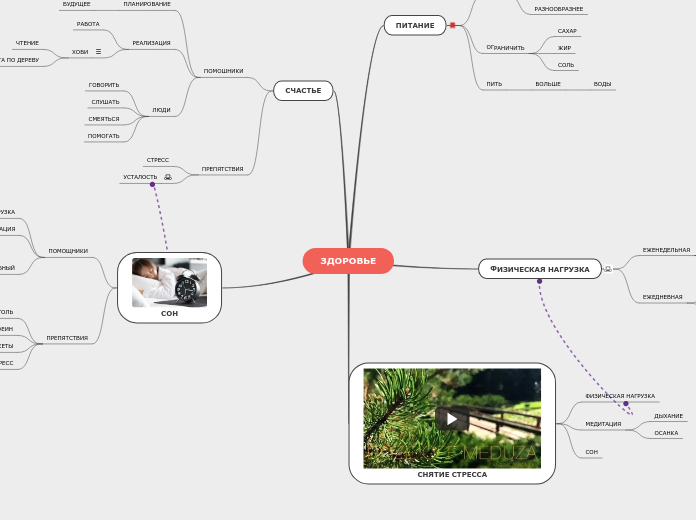 ЗДОРОВЬЕ - Мыслительная карта
