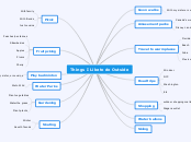 Things I Like to do Outside - Mind Map