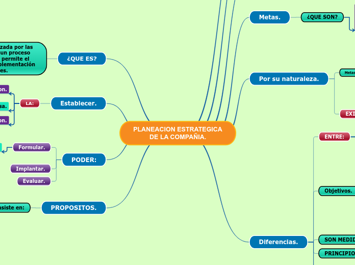 PLANEACION ESTRATEGICA DE LA COMPAÑIA.