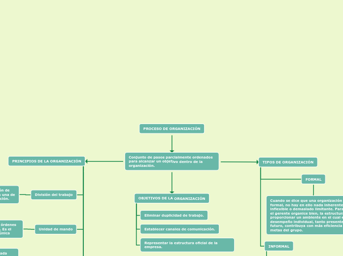 PROCESO DE ORGANIZACIÓN