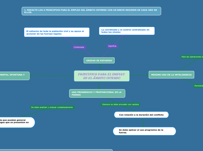 PRINCIPIOS PARA EL EMPLEO EN EL ÁMBITO INTERNO