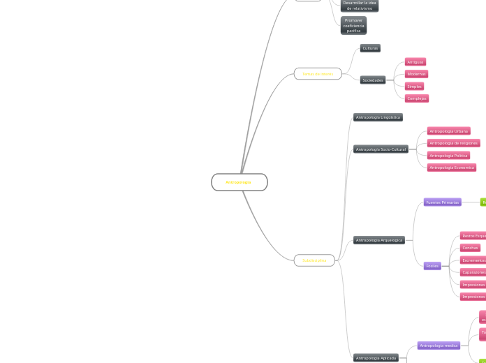 Antropologiaa - Mapa Mental