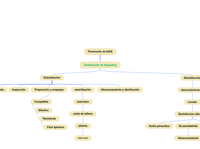 Prevención de IAAS - Mapa Mental