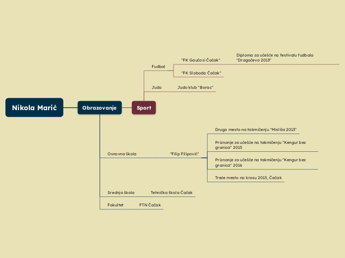 Nikola Marić - Mind Map