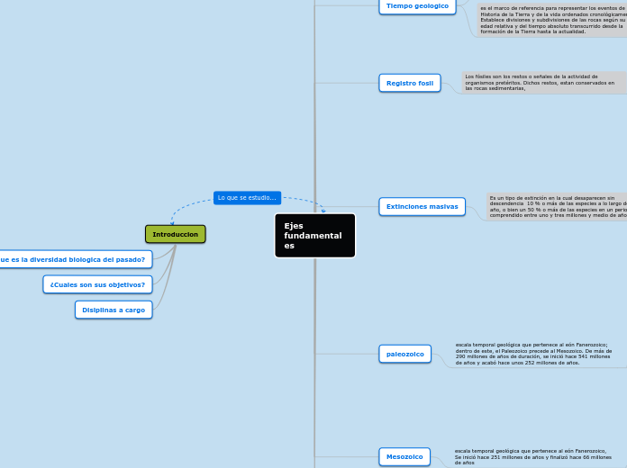 Ejes fundamentales - Mapa Mental