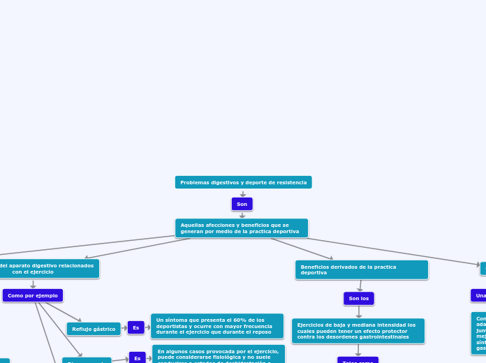 Problemas digestivos y deporte de resis...- Mapa Mental