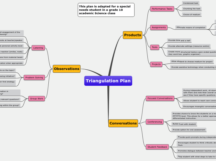 Triangulation Plan