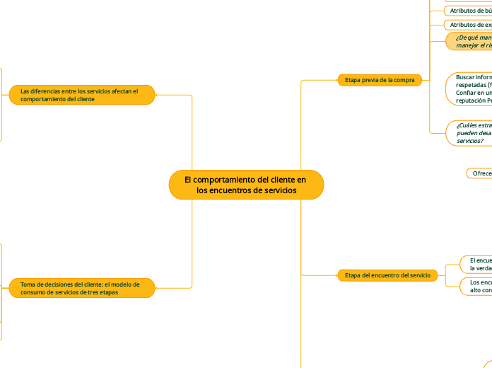 El comportamiento del cliente en los en...- Mapa Mental