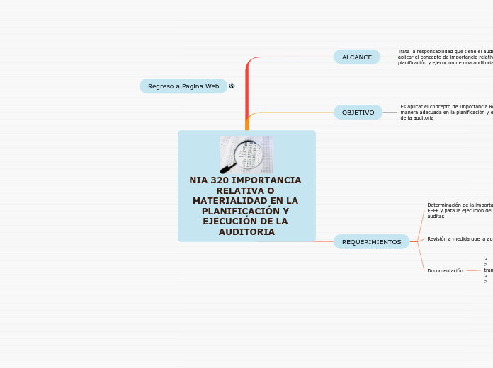 NIA 320 IMPORTANCIA RELATIVA O MATERIALIDAD EN LA PLANIFICACIÓN Y EJECUCIÓN DE LA AUDITORIA