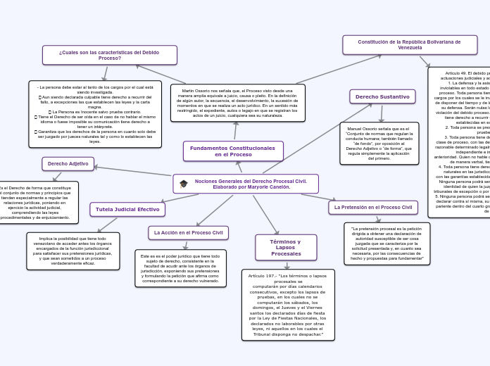 Nociones Generales del Derecho Procesal...- Mapa Mental